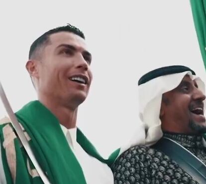 Já adotou as cores da Arábia Saudita: Cristiano Ronaldo veste-se a rigor para celebrar feriado nacional