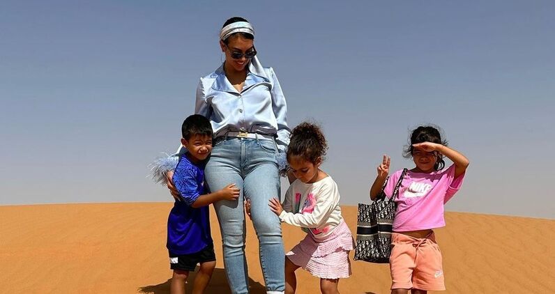 Georgina Rodríguez, Eva, Mateo, Cristiano Jr