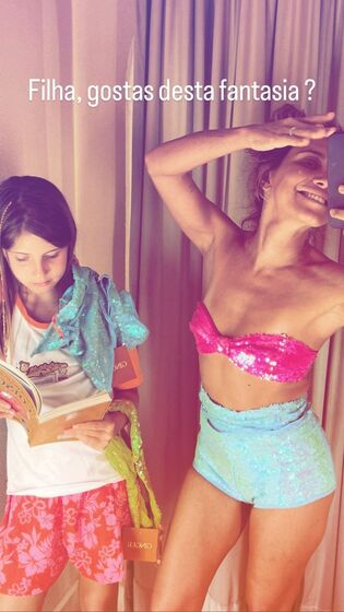 Joana Solnado com a filha, Flor