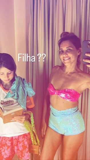 Joana Solnado com a filha, Flor