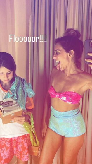 Joana Solnado com a filha, Flor