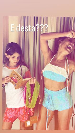 Joana Solnado com a filha, Flor