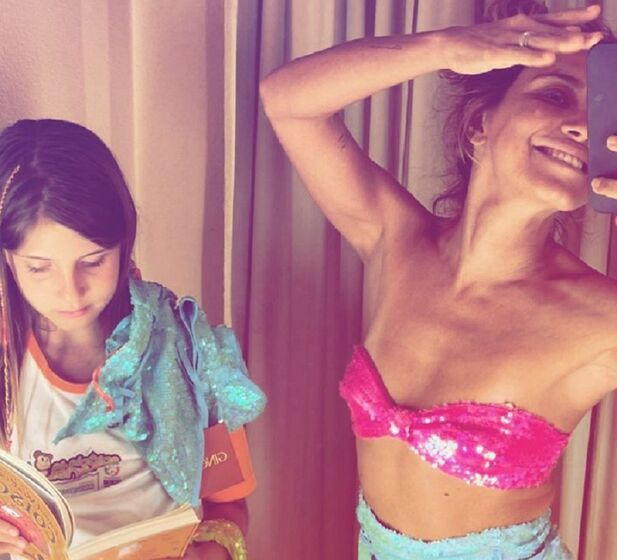 Joana Solnado com a filha, Flor