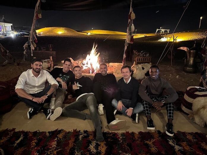 Cristiano Ronaldo, Georgina Rodrígez, Cristianinho, José Semedo, Miguel Paixão, Ricardo Regufe, Edu Aguirre