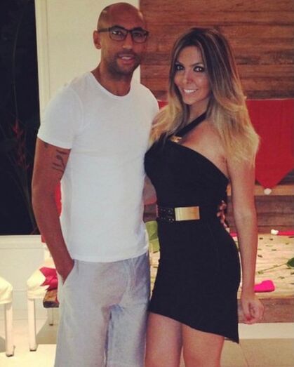 Luisão e Brenda Mattar