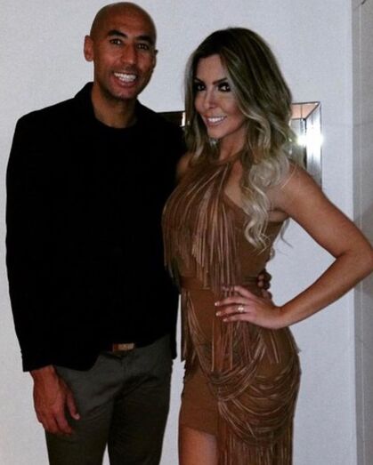 Luisão e Brenda Mattar
