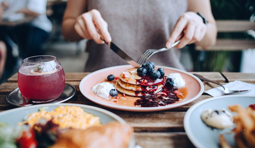 pequeno almoço, panquecas 