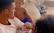 Cristiano Ronaldo com os filhos