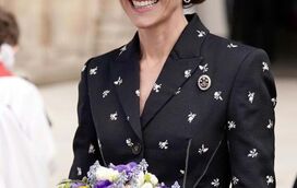 Kate Middleton chama atenção em cerimónia especial para a rainha Isabel II
