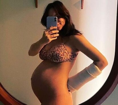 Ousada, Filipa Areosa exibe fotografia sem roupa durante a gravidez