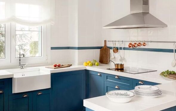 Decoração em tons de azul