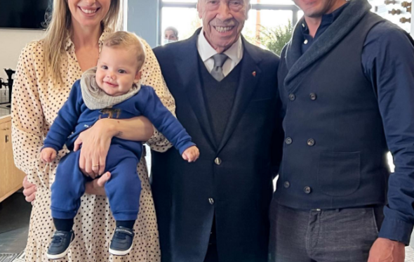 Dália Madruga com Rui Nabeiro