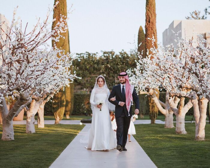 Elegância e luxo. Todas as imagens do casamento da princesa Iman, filha de Rania da Jordânia