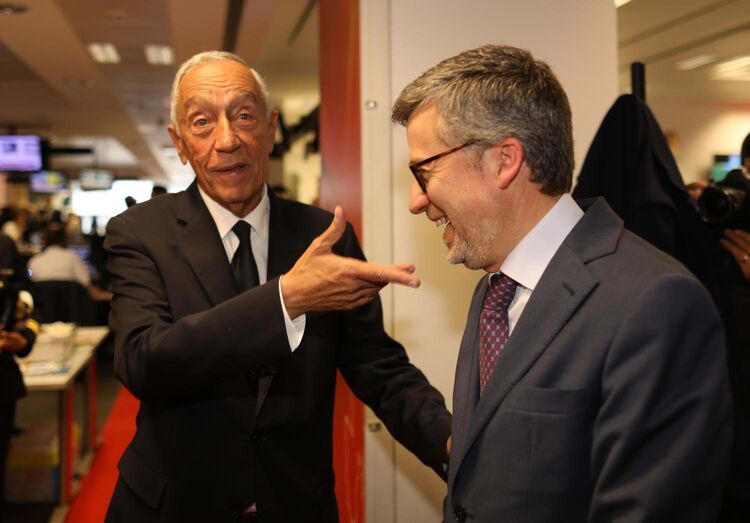 Aniversário 10 anos CMTV,  Marcelo Rebelo de Sousa e Carlos Moedas