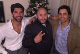 Cayetano Rivera com os irmãos, Kiko e Francisco