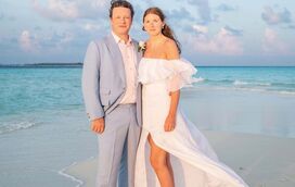 Amor no paraíso. Jamie Oliver renova votos de casamento em cenário de cortar a respiração 