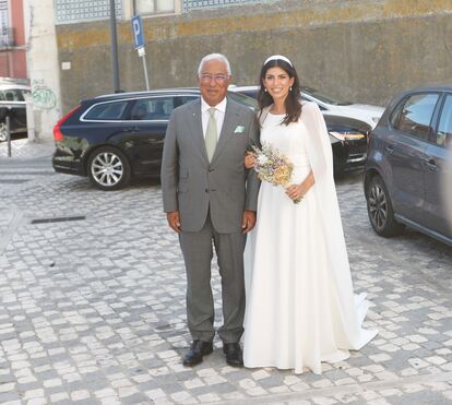 Fernando Medina no casamento da filha de António Costa 