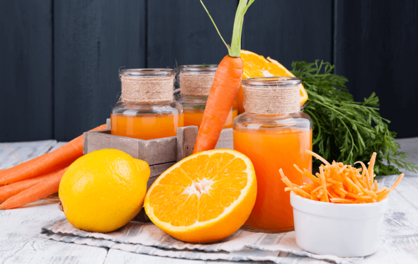 Sumo detox de cenoura