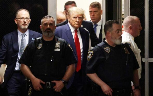 Donald Trump em tribunal