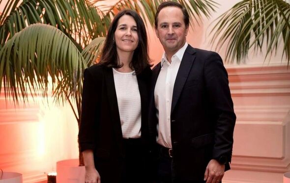 Fernando Medina com a mulher, Stephanie 