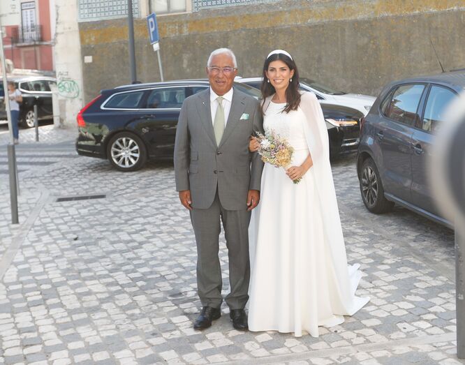 Fernando Medina no casamento da filha de António Costa 