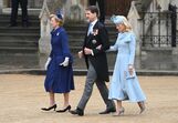 Rainha Anne-Marie da Grécia, príncipe herdeiro Pavlos e a mulher Marie-Chantal
