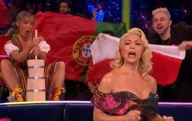 Quem é a mulher que "bateu manteiga" à frente da delegação portuguesa na Eurovisão?