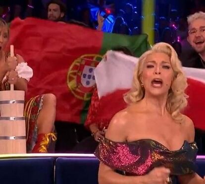 Quem é a mulher que 'bateu manteiga' à frente da delegação portuguesa na Eurovisão?