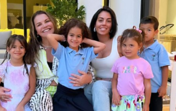 Katia Aveiro com a família de Ronaldo