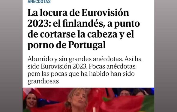 Pipoca, revolta, El Mundo, Espanha, Eurovisão