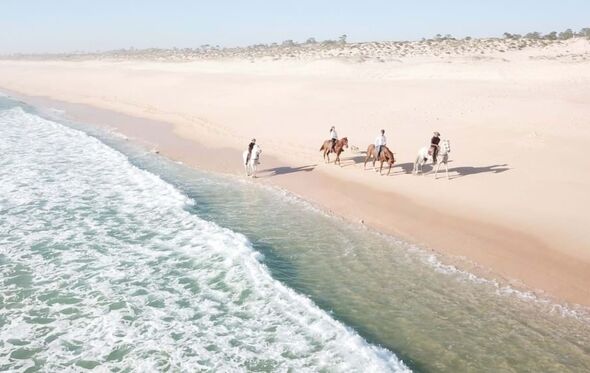 Cavalos na Areia