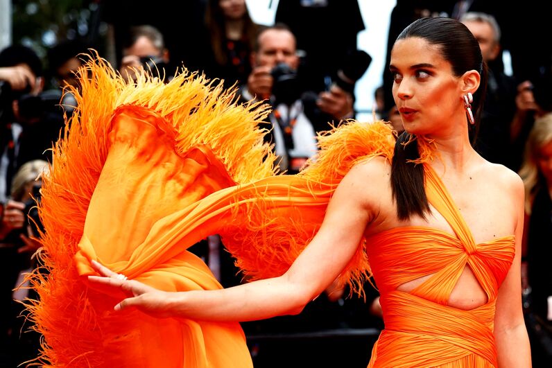 Os dois vestidos que Sara Sampaio usou em Cannes e que deslumbraram a audiência