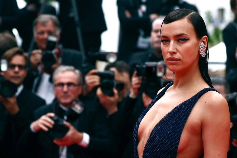 Irina, a ex de Cristiano Ronaldo, mostra tudo em Cannes