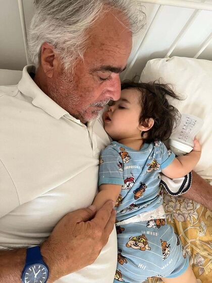 Nuno da Camara Pereira com o filho