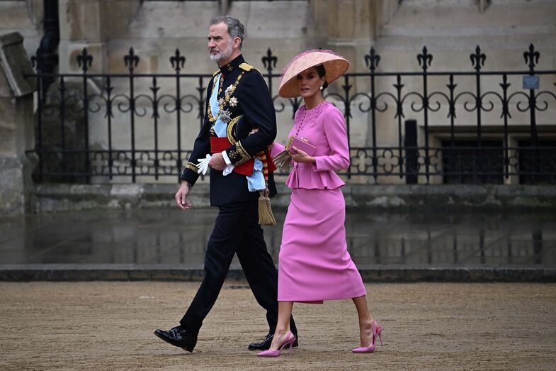 Rainha Letizia de Espanha, rei Felipe