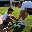 Cristianinho Jr. com Cristiano Ronaldo