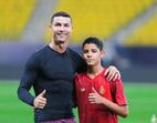 Cristianinho Jr. com Cristiano Ronaldo