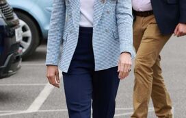 Kate Middleton chama atenção com blazer de menos de 50 euros