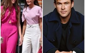 Rainha Letizia e a filha Sofia não resistem a Chris Hemsworth e surpreendem o ator