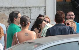 Lágrimas e dor na despedida de Luís Aleluia, marcada pela presença de muitos amigos do ator