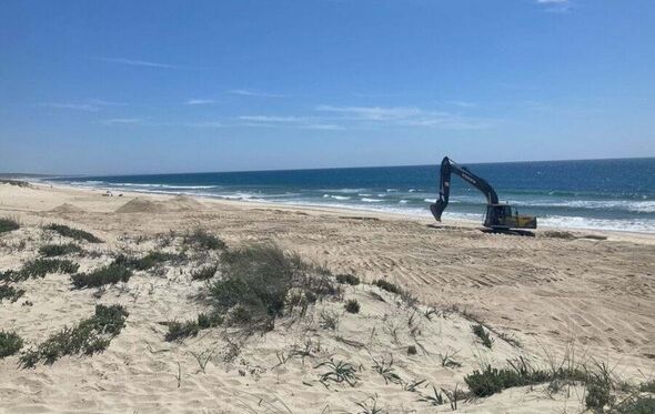 Ambientalistas alertam para escavações na praia