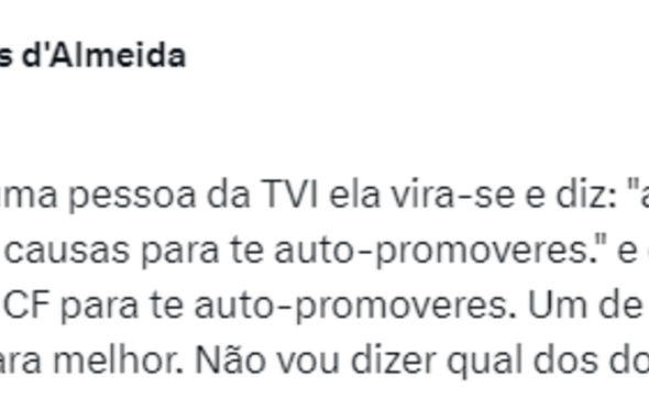 Bruno Almeida, Cristina Ferreira, acusação