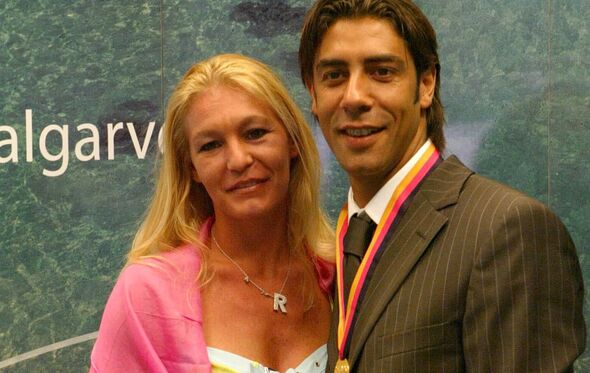 Rui Costa com a ex-mulher, Rute