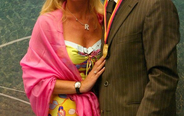Rui Costa com a ex-mulher, Rute