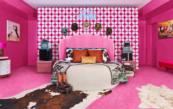 Um dos quartos da casa da Barbie