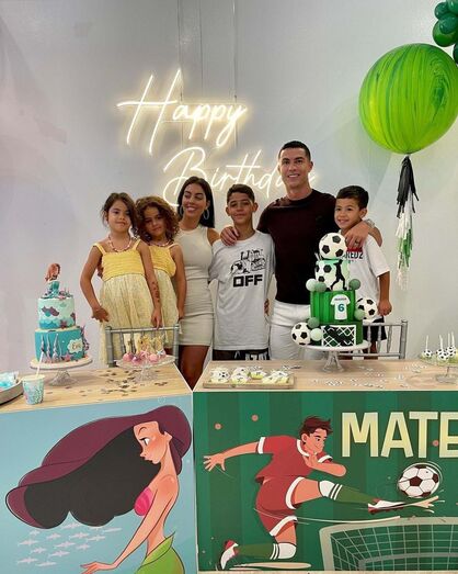 Cristiano Ronaldo, Eva, Mateo, aniversário