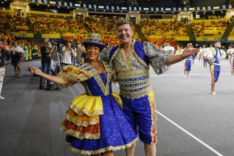 Raquel Tavares e João Baião, padrinhos da marcha de Alfama 