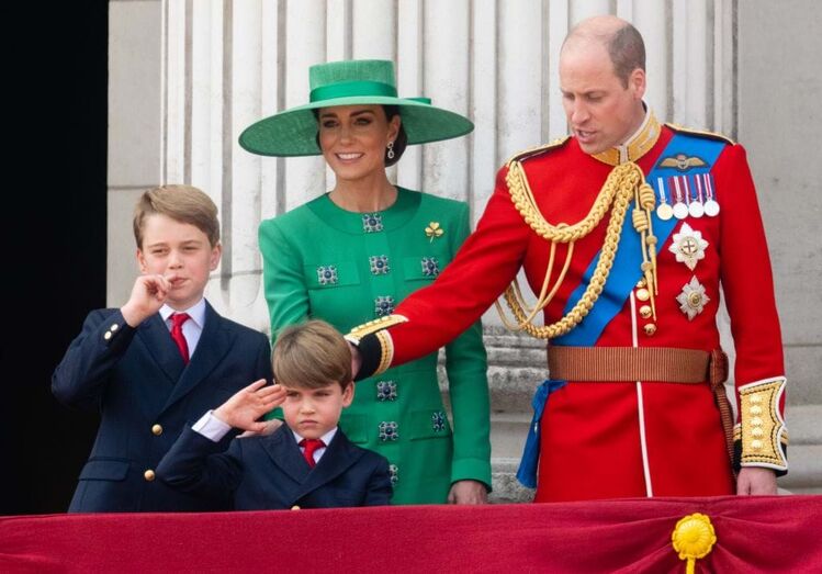 Príncipe Louis, Trooping the Colour, Príncipe William, Kate Middleton, Príncipe George