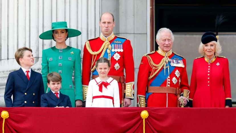 Príncipe Louis, Trooping the Colour, Rei Carlos III, Príncipe William, Camilla, Kate Middleton, Príncipe George, Princesa Charlotte