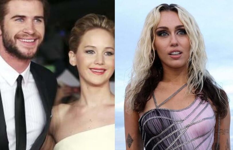 miley cyrus, jennifer lawrence,  Liam Hemswort